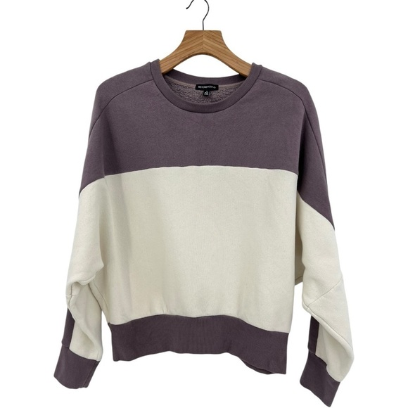 Beyond Yoga Woodland Colorblock Line It Up Sweatshirt Size XL - Picture 4 of 11